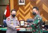 Sinergitas TNI-Polri, Kapolri Kunjungi KSAD Sepakat Jaga Kamtibmas