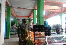 Babinsa Kodim 0303/Bengkalis Himbauan Laksanakan Protkes