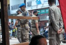 Satpol PP Inhil Kembali Tertibkan PKL di Jalan Abdul Manafl