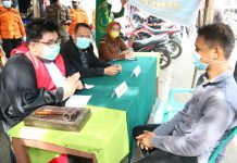 Tak Pakai Masker, 10 Orang Jalani Sidang Ditempat