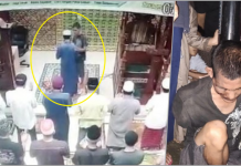 Seorang Pria Memukuli Imam Masjid Saat Memimpin Salat Subuh