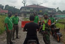 Tempat Isolasi Dijaga Ketat Aparat TNI Dan Satpol PP