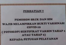 Buat SKCK dan SIM Wajib Ada Bukti Telah Divaksin