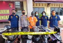 Sat Reskrim Polres Bengkalis Amankan 4 Unit Sepeda Motor Di dan 1 Tersangka