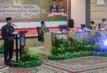 Sertijab Bupati dan Wakil Bupati Rohil Periode 2021-2026