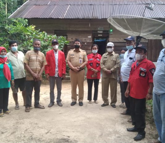 Plh Bupati Rohul H Abdul Haris Tinjau Korban Angin Puting Beliung di Desa Sei Kuning