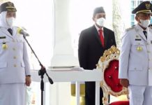 Resmi Lantik Bupati dan Wabup Inhu, Gubernur Riau Sampaikan Harapan