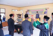 Bertempat di Kantor Camat Tapung, Bupati Kampar Resmi Lantik Jabatan Fungsional Pengawas Lingkungan Pemkab Kampar