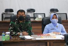 Komandan Lanud Roesmin Nurjadin Ikuti Peresmian Kegiatan Karya Bakti TNI Angkatan Udara 2021