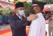 bupati dan Wakil Bupati Inhil Lakukan Pengambilan Sumpah Jabatan Penghulu Air Hitam