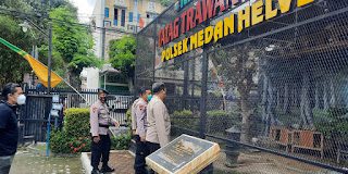 Kapolrestabes Medan Gelar Sidak Dadakan ke Polsek Medan Helvetia