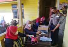 Polsek Singingi Laksanakan Penyuntikan Vaksin Covid-19 Dosis ke 3 Booster