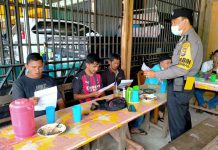 Sebarkan Maklumat Tentang PETI, Polres Kuansing Pasang Spanduk Ke Seluruh Desa