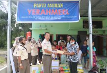 PNS Lanud Rsn Nurjadin Peringati HUT Ke-50 Korpri Dengan Sambangi Panti Asuhan