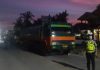 Tim Gabungan Laksanakan Patroli Kendaraan Berat di Jalan Cut Nyak Dien Dumai
