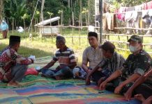 Berikan Dukungan Moril, Babinsa 12/Sry Anjangsana Kerumah Warga Yang Berduka