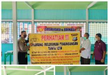 Kapolsek Singingi Paparkan Dampak PETI di Desa Sungai Keranji Kecamatan Singingi