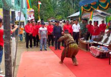 Bupati Bengkalis Buka Turnamen Bola Volly Semi Open PBB- Cup I Desa Pangkalan Batang Barat