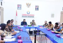 Boyong 24 Instansi, Bupati Serahkan Laporan Kepatuhan Standar Pelayanan Publik Pemerintah Kabupaten Bengkalis Tahun 2023 Kepada Ombudsman Perwakilan Riau