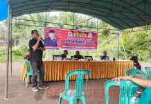 Masyarakat Desa Simpang Ayam Hadiri Acara Reses Anggota DPRD kabupaten Bengkalis Komisi ll Ruby Handoko