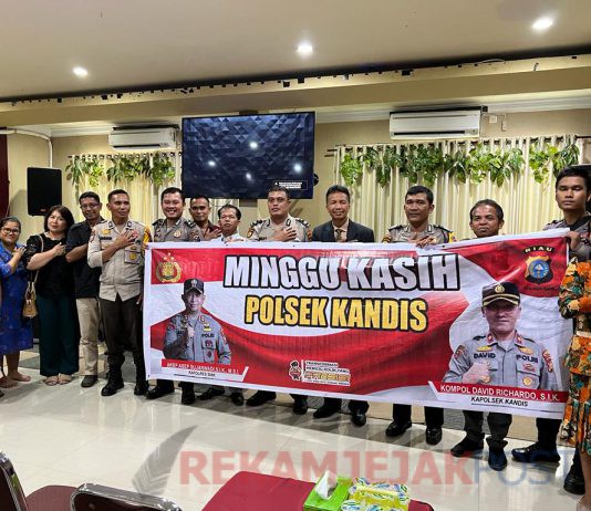 Polsek Kandis kembali lagi kunjungan kasih di Gereja BBIC yang ada di Kandis