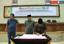 DPRD Inhil Laksanakan Rapat paripurna ke-11 Masa Persidangan II Tahun 2023