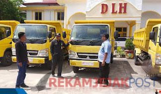 Tingkatkan Kebersihan Kota, DLH Rohil Dapat Tambahan 5 Unit Dump Truck