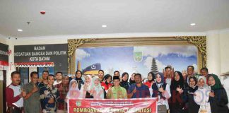 Rombongan Paskibraka Meranti Kunjungi Kantor Kesbangpol Batam