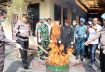 Polres Tanjung Balai Lakukan Pemusnahan Barang Bukti Narkotika