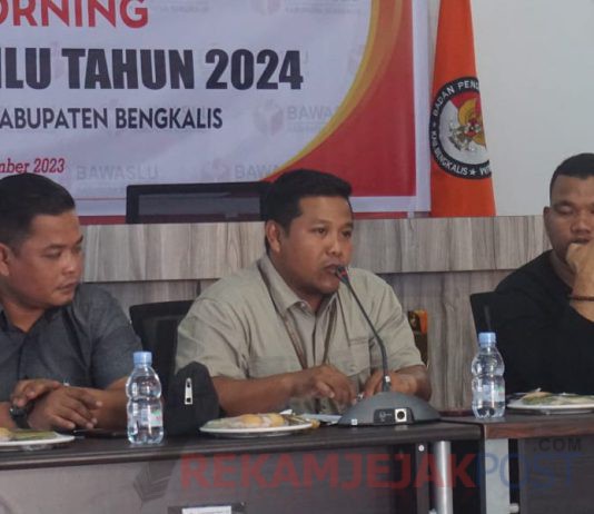 Sukseskan Pemilu Tahun 2024, Bawaslu Kab Bengkalis Gelar Coffe Morning Bersama Insan Pers Dan LSM
