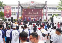 KPU Riau Laksanakan Kegiatan “Jalan Sehat Menuju Pemilu 2024” Dalam Rangka Memupuk Semangat Demokrasi