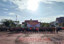 Polres Bengkalis Gelar Apel Pasukan Operasi Lilin Lancang Kuning dan Dihadiri Oleh Wabup Bengkalis