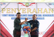 Terima Hibah Satu Unit Mobil Ambulance dari BRI, Ini Ungkap Dandim Letkol Arh Irvan Nurdin