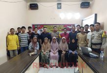 Kapolsek Bengkalis Sampaikan Pemilu Damai di Desa Pangkalan Batang, Ini Ucapan Disambut Pj Kades Syamsul Rizal, SE, MM