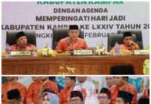 Kepala Kejati Riau Hadir Diacara HUT ke 74 Kampar dan Rapat Paripurna DPRD Kampar