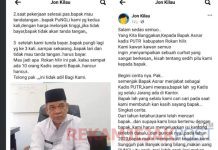 Beredar di Medsos,,,,Diduga Jarang Masuk Kantor dan Kadis PU Rohil Aznar Sering Melakukan Pungli Kepada Rekanan Kontraktor
