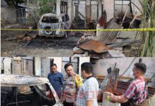Ini Tanggapan Kapolres Labuhanbatu Saat Turun ke TKP Rumah Oknum Wartawan Terbakar