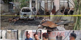 Ini Tanggapan Kapolres Labuhanbatu Saat Turun ke TKP Rumah Oknum Wartawan Terbakar