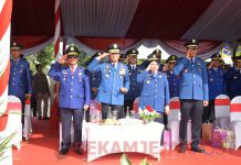 Wabup Bersama Kadis Kebakaran Bengkalis Hadiri Upacara HUT ke 105 Pemadam Kebakaran dan Penyelamat Nasional
