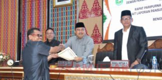 Terkait Pengesahan TKR, Bupati Bengkalis Ucapkan Terima Kasih Kepada DPRD