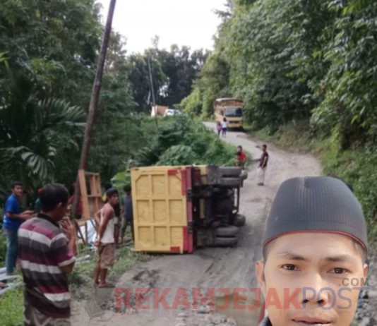 Sering Terjadi Kecelakaan Akibat Jalan Rusak, Terkesan Dinas PUPR Kota Gunungsito dan Telukdalam Hanya Menonton Saja!!