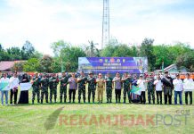 TMMD Ke-121 Kodim 0313/KPR di Desa Tanjung Belit Selatan Resmi Dimulai