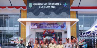 Gedung Layanan Perpustakaan Siak Diresmikan Wabup Siak Husni Merza