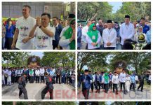 Asmar dan Muzamil Diarak Oleh Ratusan Pendukung, Disambut Dengan Berbagai Kesenian Tradisional