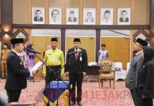 Perdana, Pj Wako Risnandar Melantik 10 Penjabat Fungsional di Lingkungan Pemko Pekanbaru