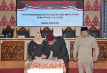 Bupati Bengkalis Menyampaikan Penghargaan dan Ucapan Terimakasih Kepada Pimpinan Beserta Anggota DPRD Bengkalis