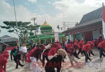 Diikuti Ratusan Masyarakat, Pemdes Damai Gelar Jalan Santai dan Senam Bersama