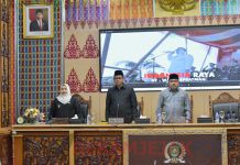 Bupati Bengkalis Kasmarni Hadiri Rapat Paripurna Terkait Laporan Tentang Perubahan APBD 2024