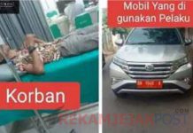 Pengemudi Mobil Plat Merah BH 1046 A, Keroyok Suami Wartawati di Jalan Umum