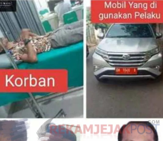 Pengemudi Mobil Plat Merah BH 1046 A, Keroyok Suami Wartawati di Jalan Umum